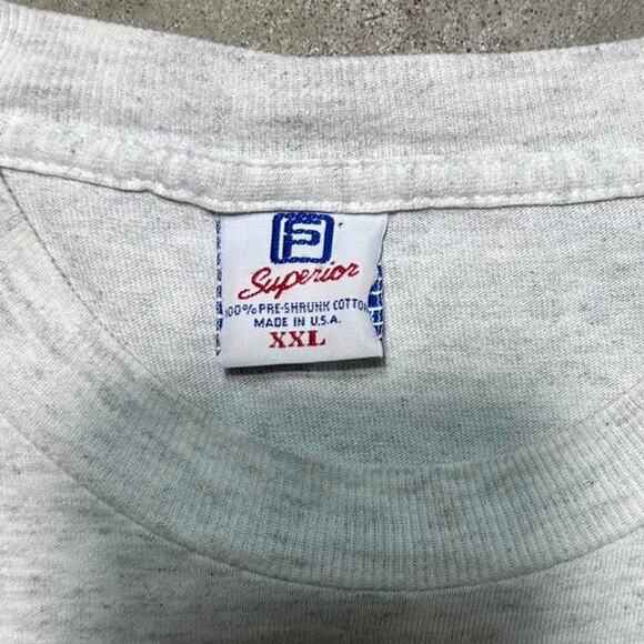 Vintage 90s Arizona Nature Tee Mens 2XL Grey Yellow Cactus Wilderness Shirt - Picture 4 of 5